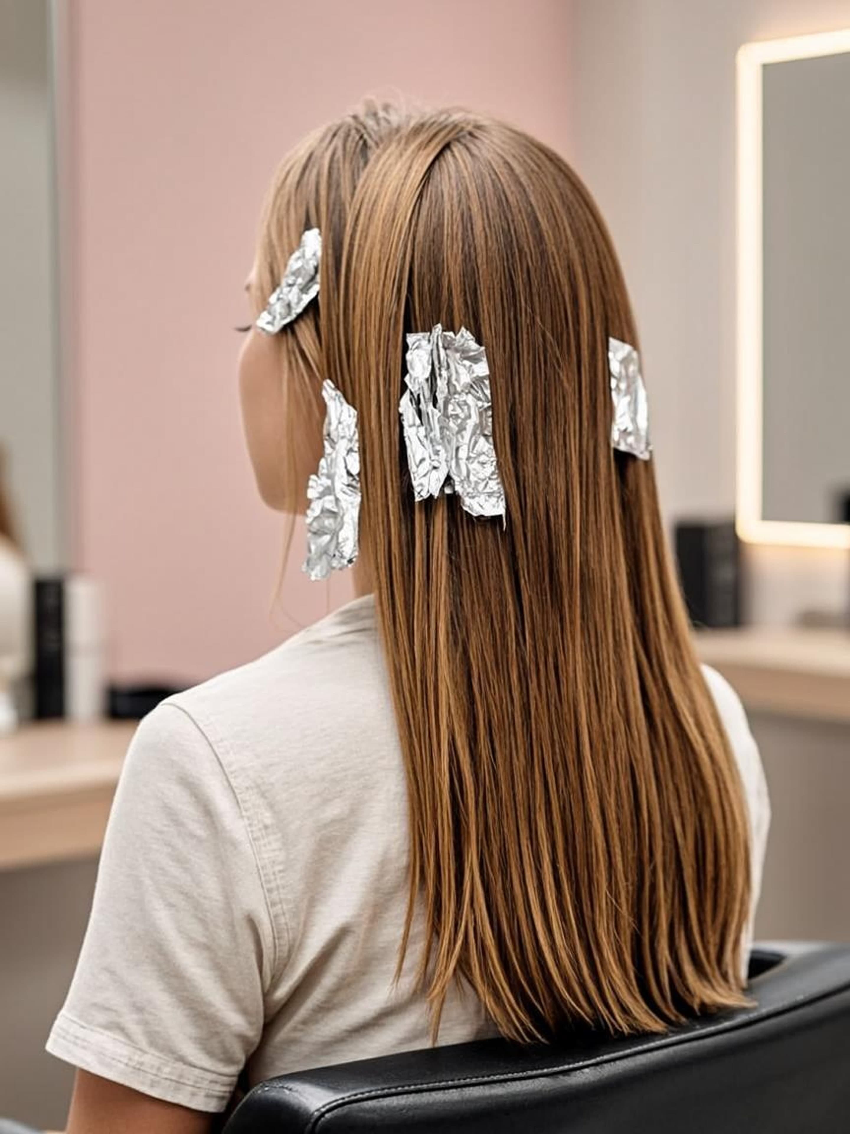 Balayage colour transformation