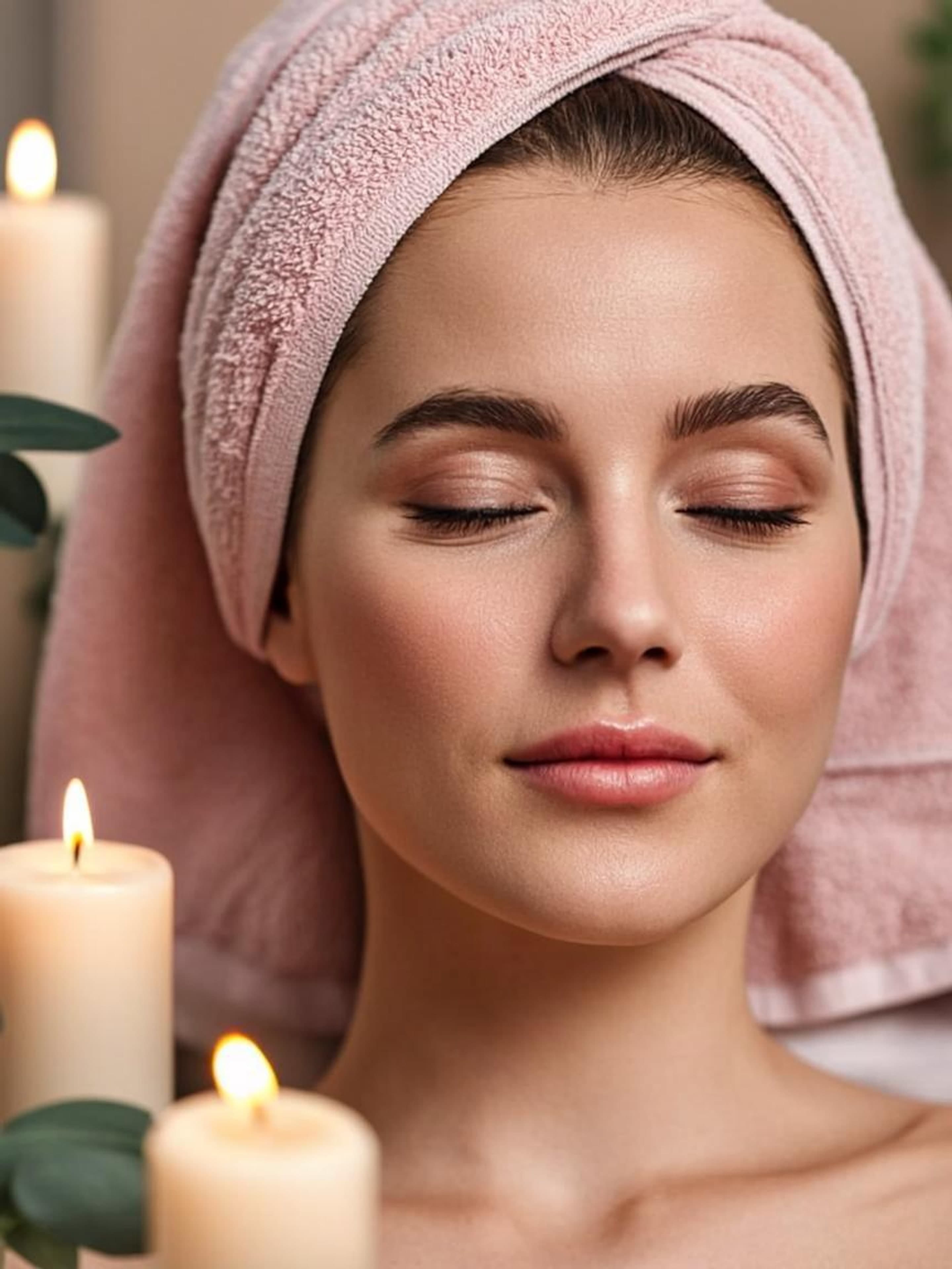 Relaxing facial treatment