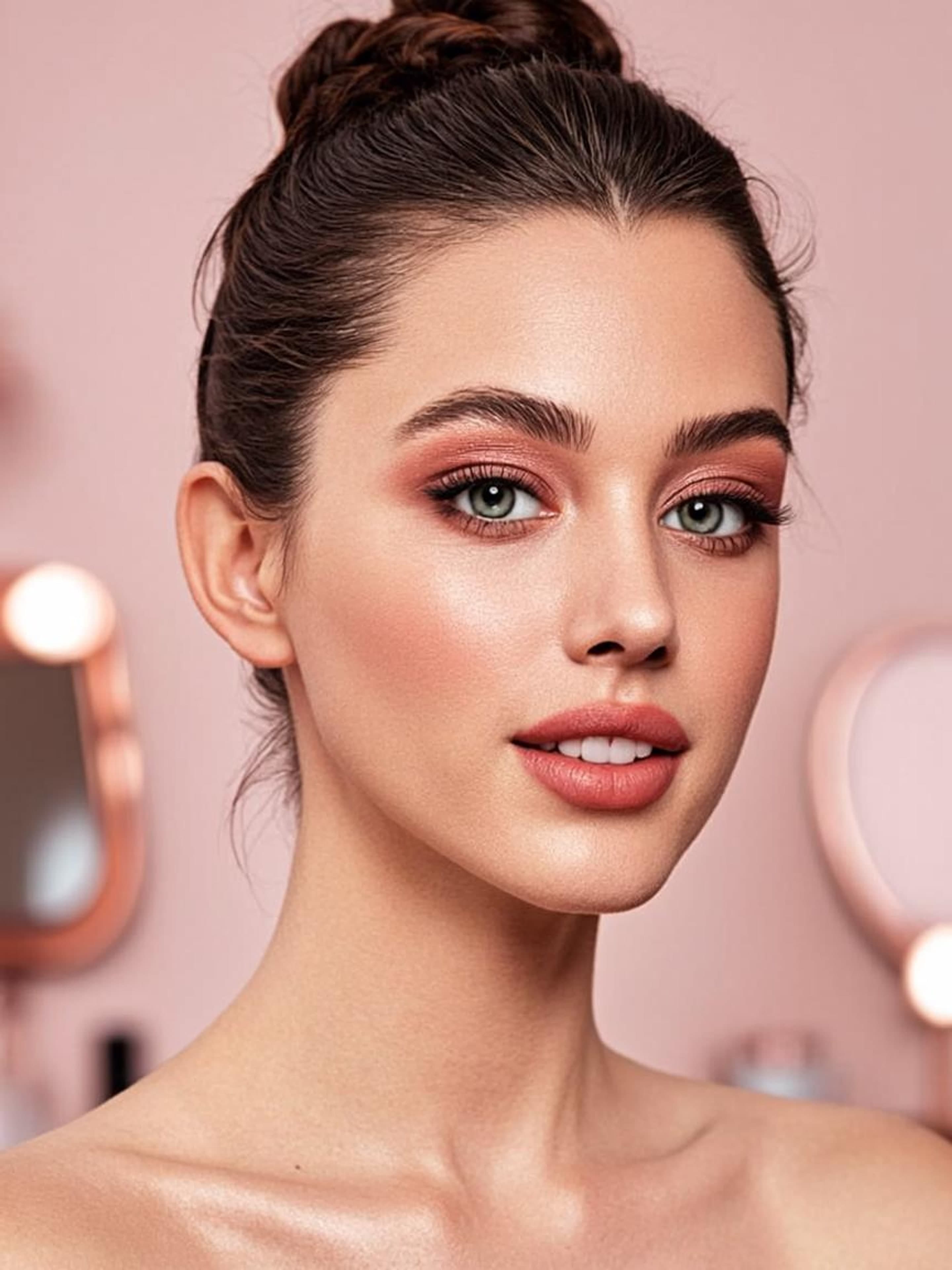 Evening makeup look